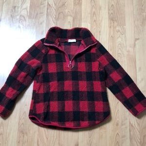 Buffalo plaid pullover